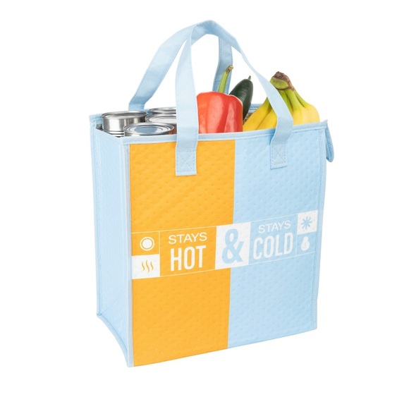 WALMART REUSABLE INSULATED HOT & COLD GROCERY BAG w/ZIPPER New - Picture 8 of 10